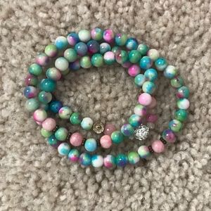 multi color wrap bracelet/necklace